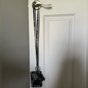 Vera Bradley zip ID lanyard